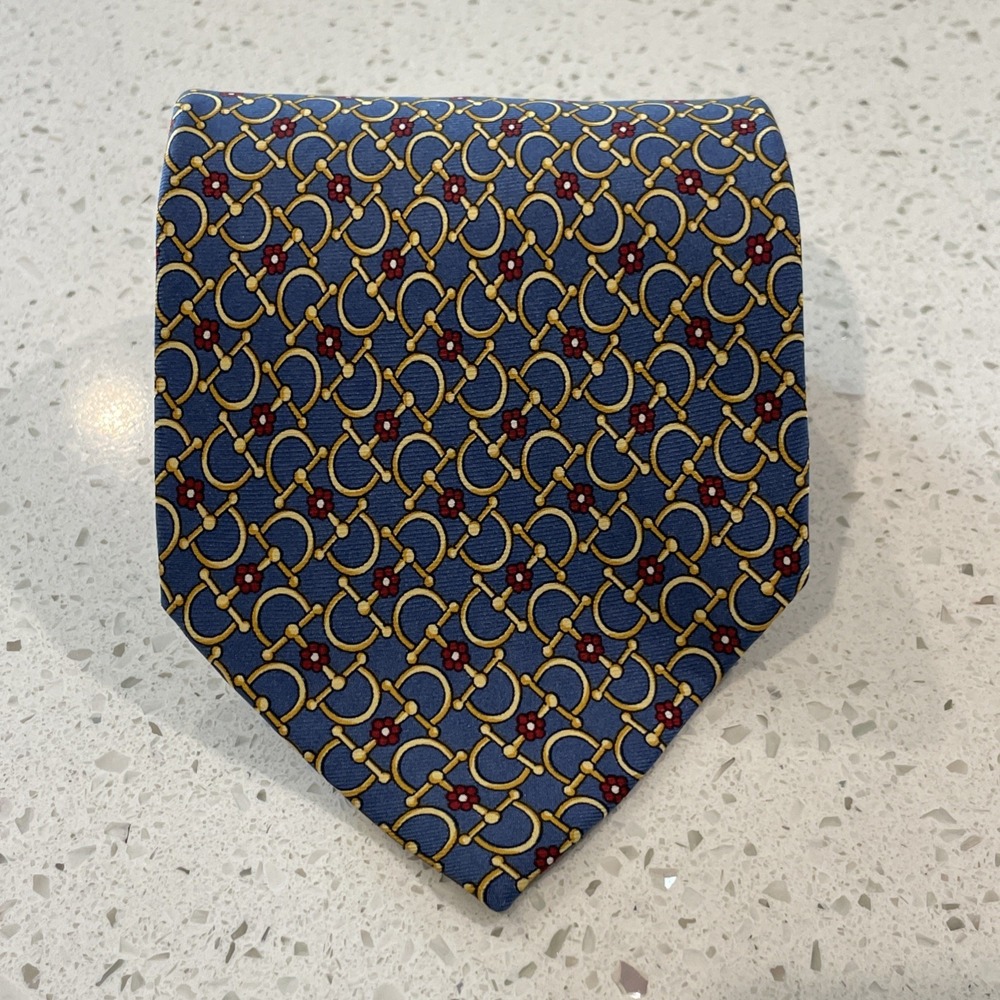 Vtg Paolo Gucci Mens Silk Neck Tie Made In Italy Geometric Graphic Multicolor